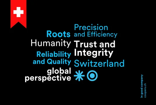 Word cloud of what constitutes Swissness.