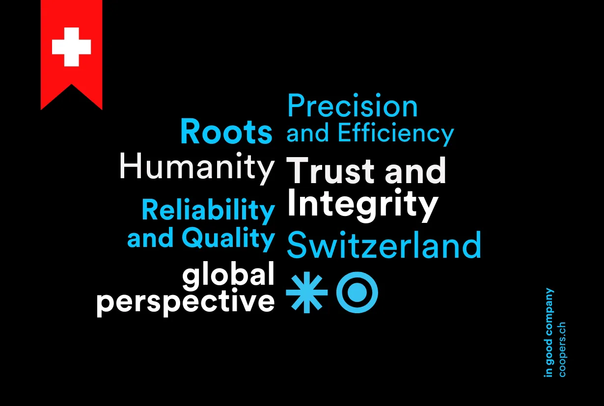 Word cloud of what constitutes Swissness.